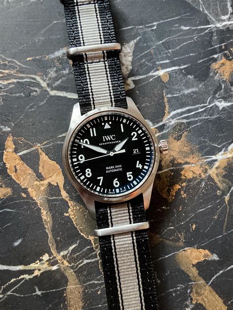 iwc pilot nato strap|genuine iwc strap.